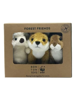 Online wwf PLUSH TOYS COLLECTION, forest friends 3pcs 10cm